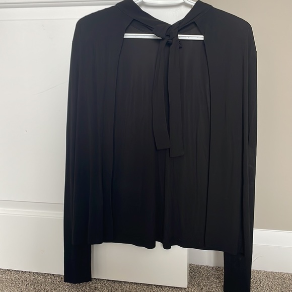 WILFRED. Size S. black long sleeve. Open back - Picture 2 of 3